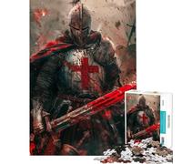 Rompecabezas de 1000 Piezas para Adolescentes Rompecabezas de la Cruzada y la Conquista para Adultos Juguete decoración de Pared decoración del hogar cumpleaños (tamaño 38x52cm)