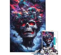 Rompecabezas de 1000 Piezas para Adolescentes Rompecabezas de la Isla Calavera para Adultos Juguetes de Bricolaje Juego desafiante de análisis y lógica Regalos (tamaño 38x26cm)
