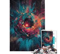 Rompecabezas de 1000 Piezas para Adolescentes Rompecabezas de la Tríada Celestial Juguete Decorativo para Pared patrón de Montaje Regalo para Reducir el estrés (tamaño 38x26cm)