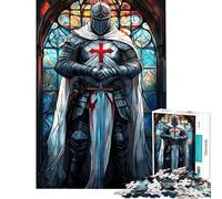Rompecabezas de 1000 Piezas para Adolescentes Rompecabezas de la Vigilia de los Caballeros Templarios Juegos relajantes Divertidos y con Humor para cumpleaños y Navidad (tamaño 50x75cm)