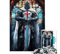 Rompecabezas de 1000 Piezas para Adolescentes Rompecabezas de la Vigilia de los Caballeros Templarios Juegos relajantes Divertidos y con Humor para cumpleaños y Navidad (Tamaño 38x52cm)