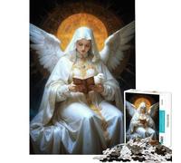 Rompecabezas de 1000 Piezas para Adolescentes Rompecabezas de la Virgen Divina difícil y desafiante decoración para el hogar Juguetes antiestrés Apto para Mayores de 14 años 38x26cm