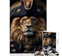 Rompecabezas de 1000 Piezas para Adolescentes Rompecabezas de león y Piratas Divertidos Juguetes antiestrés Ideas de Regalos Juego Familiar Entrena tu Cerebro y Tus Manos tamaño 38x26cm