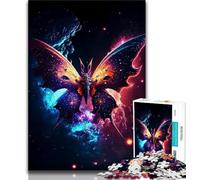 Rompecabezas de 1000 Piezas para Adolescentes, Rompecabezas de Mariposas y Nebulosa cósmica para Adultos, un desafío difícil para aliviar el estrés, Regalo de Amigo Secreto (tamaño 38x26cm)