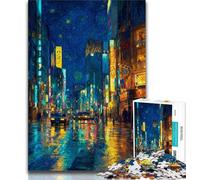 Rompecabezas de 1000 Piezas para Adolescentes, Rompecabezas de Paisaje Urbano de Tokio para Adultos, Ideal para Pasar el Tiempo Libre en casa y aliviar el estrés con Papá Noel (tamaño 75x50cm)