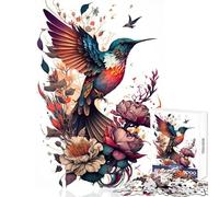 Rompecabezas de 1000 Piezas para Adolescentes Rompecabezas de pájaro y colibrí Juguetes antiestrés Regalos de cumpleaños Juego de ingenio interacción Entre Padres e Hijos tamaño 50x75cm