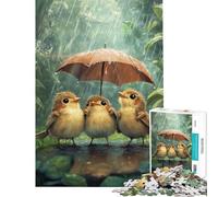 Rompecabezas de 1000 Piezas para Adolescentes Rompecabezas de pájaros para días lluviosos para Adultos Juegos relajantes para Mejorar la Memoria Regalos para Amigos y Familiares (tamaño 38x26cm)