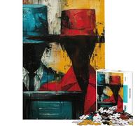 Rompecabezas de 1000 piezas para adolescentes Rompecabezas de pintura abstracta de espías para adultos Juego práctico divertido y humorístico Actividades divertidas para hacer en casa (tamaño 38x26cm)