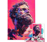 Rompecabezas de 1000 Piezas para Adolescentes Rompecabezas de Pintura de Marco Aurelio para Adultos Juego Familiar Carrera de Velocidad Manual cumpleaños y Navidad (tamaño 38x52cm)