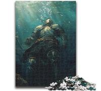 Rompecabezas de 1000 Piezas para Adolescentes, Rompecabezas de poderosos Caballeros Medievales, Juegos educativos, decoración del hogar, (75x50cm)