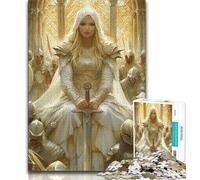 Rompecabezas de 1000 Piezas para Adolescentes Rompecabezas de poderosos Caballeros Medievales Juegos educativos decoración del hogar decoración única y Regalos 75x50cm