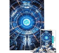 Rompecabezas de 1000 piezas para adolescentes rompecabezas de portal cuántico futurista para adultos juguetes de bricolaje carrera de velocidad manual oferta como regalo para toda la familia (38x26cm)