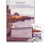 Rompecabezas de 1000 Piezas para Adolescentes, Rompecabezas de Praga, Juego Educativo Familiar, Mejora la Memoria, Regalos de cumpleaños, tamaño 38x26cm