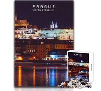 Rompecabezas de 1000 Piezas para Adolescentes, Rompecabezas de Praga, Juegos Familiares, Corte de precisión, Regalo de cumpleaños, tamaño 38x26cm