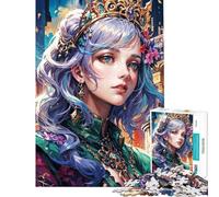 Rompecabezas de 1000 Piezas para Adolescentes Rompecabezas de Princesas de fantasía para Adultos Juego Familiar para Mejorar la Memoria Actividades Divertidas en casa (tamaño 50x75cm)