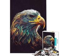 Rompecabezas de 1000 Piezas para Adolescentes Rompecabezas de Retrato de halcón para Adultos Juguetes de Bricolaje Carrera de Velocidad Manual Oferta como Regalo para Toda la Familia (tamaño 50x75cm)