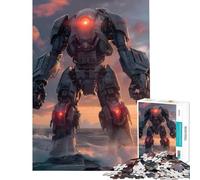Rompecabezas de 1000 Piezas para Adolescentes Rompecabezas de Robot futurista Difícil y desafiante Una Obra de Arte Juegos Divertidos Apto para Mayores de 14 años 38x26cm
