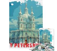 Rompecabezas de 1000 Piezas para Adolescentes Rompecabezas de San Petersburgo para Adultos Juego Familiar para Mejorar la Memoria Regalo Ideal para Toda la Familia (tamaño 50x75cm)