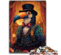 Rompecabezas de 1000 Piezas para Adolescentes, Rompecabezas de tucán de Circo para Adultos, Regalo Divertido y Actividad para el hogar, Juguete para días lluviosos, 38x26cm