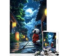 Rompecabezas de 1000 Piezas para Adolescentes Rompecabezas de una Noche lluviosa en Japón Juguetes antiestrés Ideas de Regalo Juego Familiar Entrena tu Cerebro y Tus Manos tamaño 38x52cm