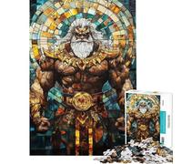 Rompecabezas de 1000 Piezas para Adolescentes Rompecabezas de vidrieras de Dioses para Adultos Juguetes de Bricolaje Carrera de Velocidad Manual Oferta como Regalo para Toda la Familia (50x75cm)