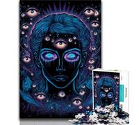 Rompecabezas de 1000 Piezas para Adolescentes, Rompecabezas de visión Infinita, Juguetes educativos, Juegos antiestrés, cumpleaños (tamaño 38x26cm)