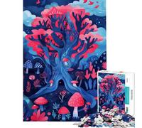 Rompecabezas de 1000 Piezas para Adolescentes Rompecabezas del Árbol del País de Las Maravillas para Adultos Juego Familiar para Mejorar la Memoria Regalo Ideal para Toda la Familia (tamaño 38x52cm)