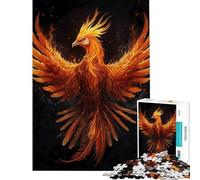 Rompecabezas de 1000 Piezas para Adolescentes Rompecabezas del Ave fénix mística difícil y desafiante Una Obra de Arte Juegos Divertidos Aptos para Mayores de 14 años 50x75cm