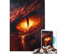 Rompecabezas de 1000 Piezas para Adolescentes Rompecabezas del Dragón Ojo del Sur para cumpleaños y Navidad Una Obra de Arte Juego Imposible para Mayores de 14 años (50x75cm)