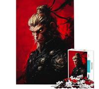 Rompecabezas de 1000 Piezas para Adolescentes Rompecabezas del Guerrero Mono de Fuego para Adultos Juego de ingenio para Mejorar la Memoria Ideal para cumpleaños y Navidad (tamaño 38x26cm)