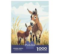 Rompecabezas De 1000 Piezas para Adolescentes Rompecabezas Donkey Family Portrait Rompecabezas Juegos Familiares Decoración del Hogar Regalos Y Cumpleaños Únicos 70x50cm/1000pcs