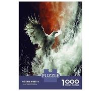 Rompecabezas De 1000 Piezas para Adolescentes Rompecabezas Eagle Soaring Over Turbulent Waters Rompecabezas para Adultos Juego Práctico Una Obra De Arte para Cumpleaños, Navidad 70x50cm/1000pcs