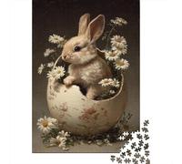 Rompecabezas De 1000 Piezas para Adolescentes Rompecabezas Easter Bunny Egg Decor-1 Rompecabezas Juguetes DIY Decoración del Hogar Regalos Y Cumpleaños Únicos 52x38cm/1000pcs