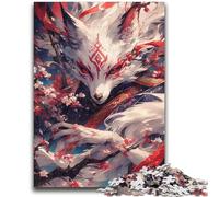 Rompecabezas de 1000 Piezas para Adolescentes, Rompecabezas El Dios de los Zorros, Juguetes educativos, decoración única para el hogar y Regalos para Mayores de 14 años, 38x26cm