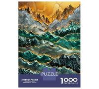 Rompecabezas De 1000 Piezas para Adolescentes Rompecabezas Emerald Mountains Golden Dawn Rompecabezas Juguetes DIY Decoración del Hogar Regalos Y Cumpleaños Únicos 70x50cm/1000pcs
