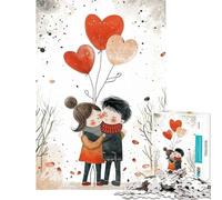 Rompecabezas de 1000 Piezas para Adolescentes Rompecabezas Enamórate de San Valentín Difícil y desafiante Una Obra de Arte Juegos Divertidos Apto para Mayores de 14 años 38x52cm