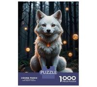 Rompecabezas De 1000 Piezas para Adolescentes Rompecabezas Enchanted Forest Fox Rompecabezas Juguetes DIY Decoración del Hogar Regalos Y Cumpleaños Únicos 52x38cm/1000pcs