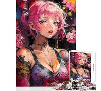 Rompecabezas de 1000 Piezas para Adolescentes Rompecabezas entintado Enigma Juegos relajantes Decoración del hogar Juguetes de decoración Interacción Entre Padres e Hijos (50x75cm)