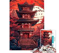 Rompecabezas de 1000 Piezas para Adolescentes Rompecabezas Espíritu de los Templos Rompecabezas para Adultos Juegos Familiares decoración del hogar Regalos de cumpleaños (38x26cm)