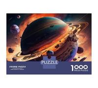 Rompecabezas De 1000 Piezas para Adolescentes Rompecabezas Explore The Galaxy Space Adventure Rompecabezas para Adultos Juego Práctico Patrón De Montaje 52x38cm/1000pcs