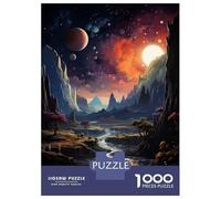 Rompecabezas De 1000 Piezas para Adolescentes Rompecabezas Fantasy Alien Planet para Adultos Juego Familiar Análisis Y Lógica Ayuda Al Cerebro A Ejercitarse 38x26cm/1000pcs