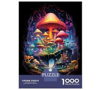Rompecabezas De 1000 Piezas para Adolescentes Rompecabezas Fantasy Mushroom Magic Rompecabezas Juguetes DIY para La Diversión Familiar para Cumpleaños, Navidad 70x50cm/1000pcs