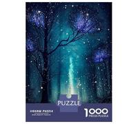 Rompecabezas De 1000 Piezas para Adolescentes Rompecabezas Fantasy Night Forest Rompecabezas para Adultos Juegos Relajantes Desafío Difícil 38x26cm/1000pcs
