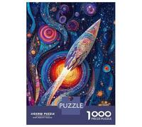 Rompecabezas De 1000 Piezas para Adolescentes Rompecabezas Fantasy Rocket in Space Rompecabezas para Adultos Juegos Relajantes Desafío Difícil 38x26cm/1000pcs