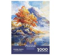 Rompecabezas De 1000 Piezas para Adolescentes Rompecabezas Fiery Autumn Shore para Adultos Juego Familiar Análisis Y Lógica Ayuda Al Cerebro A Ejercitarse 70x50cm/1000pcs