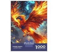 Rompecabezas De 1000 Piezas para Adolescentes Rompecabezas Flaming Phoenix Soars -1 Rompecabezas Juegos Relajantes Una Obra De Arte Cumpleaños 70x50cm/1000pcs
