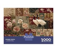 Rompecabezas De 1000 Piezas para Adolescentes Rompecabezas Floral Patchwork Quilt Rompecabezas Juguetes DIY Decoración del Hogar Regalos Y Cumpleaños Únicos 52x38cm/1000pcs