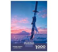 Rompecabezas De 1000 Piezas para Adolescentes Rompecabezas Frozen Katana Rompecabezas para Adultos Juego Práctico Una Obra De Arte para Cumpleaños, Navidad 38x26cm/1000pcs
