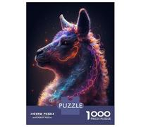 Rompecabezas De 1000 Piezas para Adolescentes Rompecabezas Galaxy Alpaca Llama Meme Rompecabezas para Adultos Juego Práctico Patrón De Montaje 70x50cm/1000pcs
