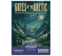 Rompecabezas De 1000 Piezas Para Adolescentes Rompecabezas Gates of The Arctic National Park Vintage Juego Práctico Carrera De Velocidad Manual Oferta Como Regalos Para Toda La Familia 70x50cm/1000pcs